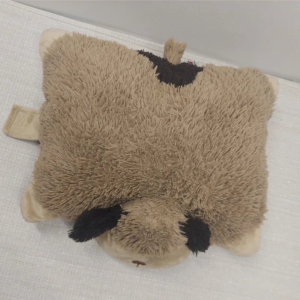 Pillow Pets Comfy Puppy Dog Plush Brown Tan Shaggy Stuffed Animal 18 inch Large